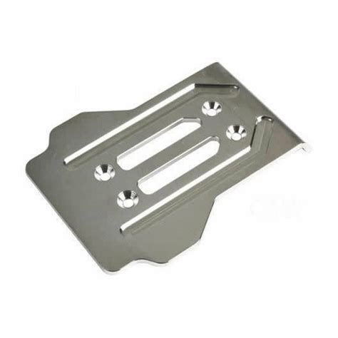 cnc machined rear chassis guard 505229|CNC Machined Stainless Chassis Guard.